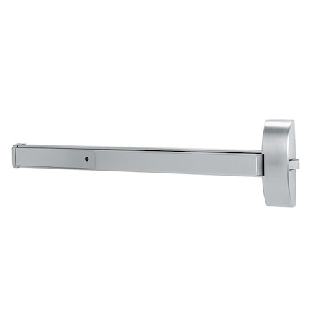 Rim Exit Device, 48 Inch, Exit Only, Satin Stainless Steel, Antimicrobial